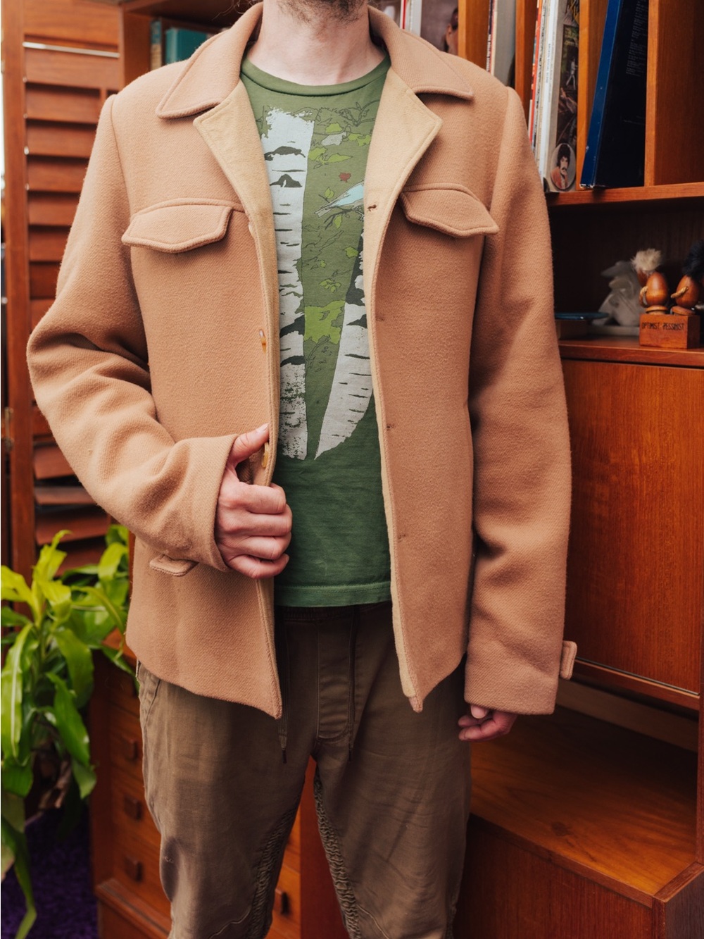 Bespoke Paris Cashmere Jacket in Camel
